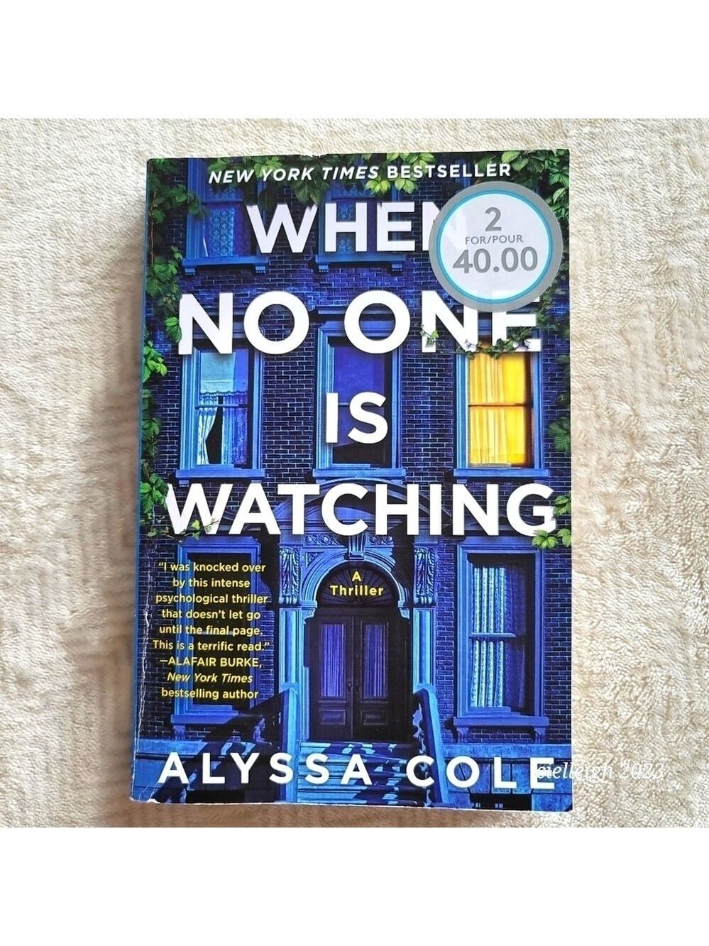 *4 for $25* When No One is Watching by Alyssa Cole